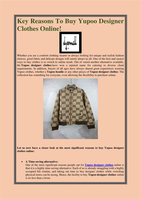 yupoo designer clothes